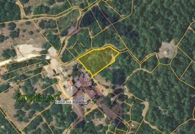 Poljoprivredno zemljište, Ždrelac, Pašman