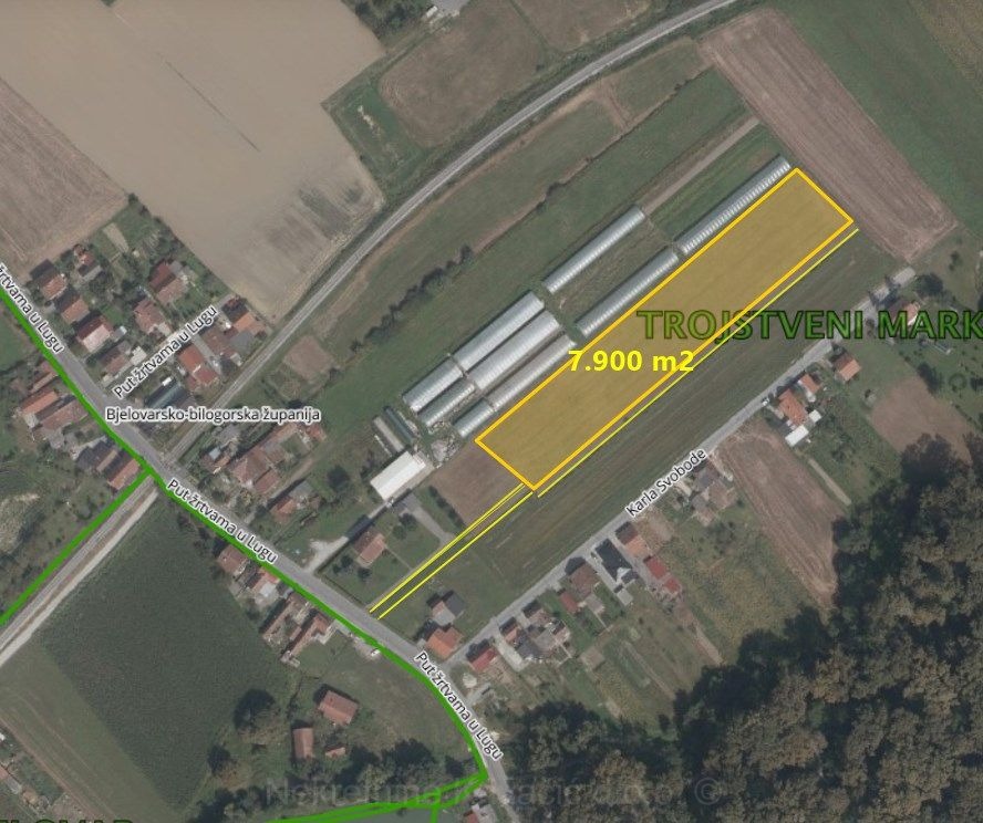 Bjelovar - Put Žrtvama u Lugu GRAĐEVINSKA PARCELA