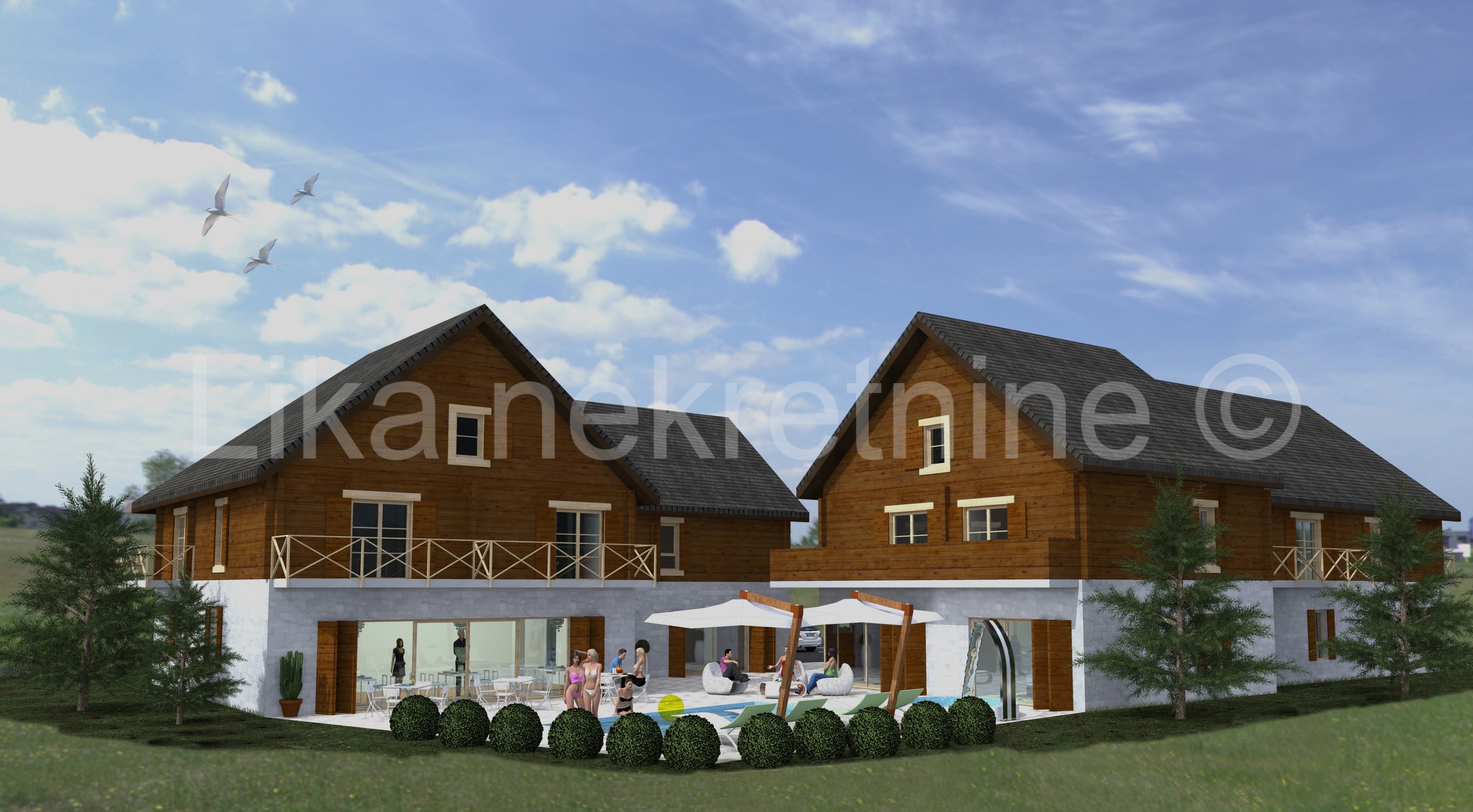 Korenica, Vranovača- građevinsko zemljište, idejni projekt