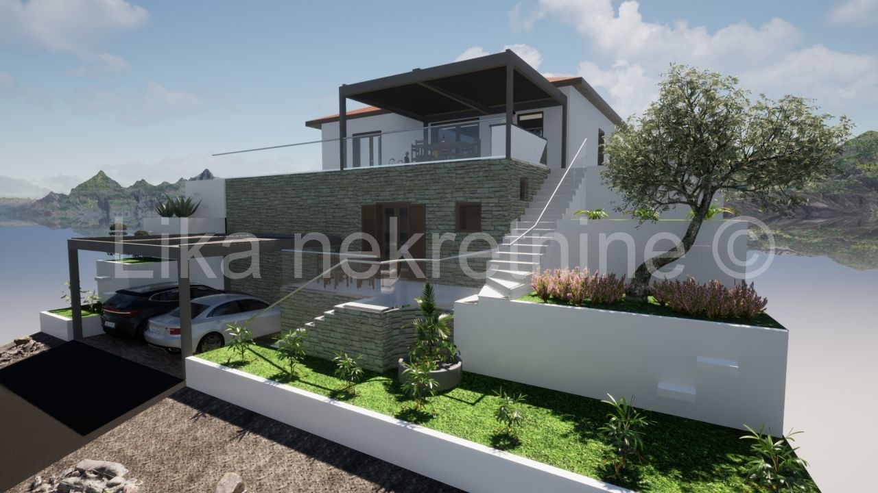 SVETI JURAJ-građevinsko zemljište s dozvolom za gradnju kuće s bazenom